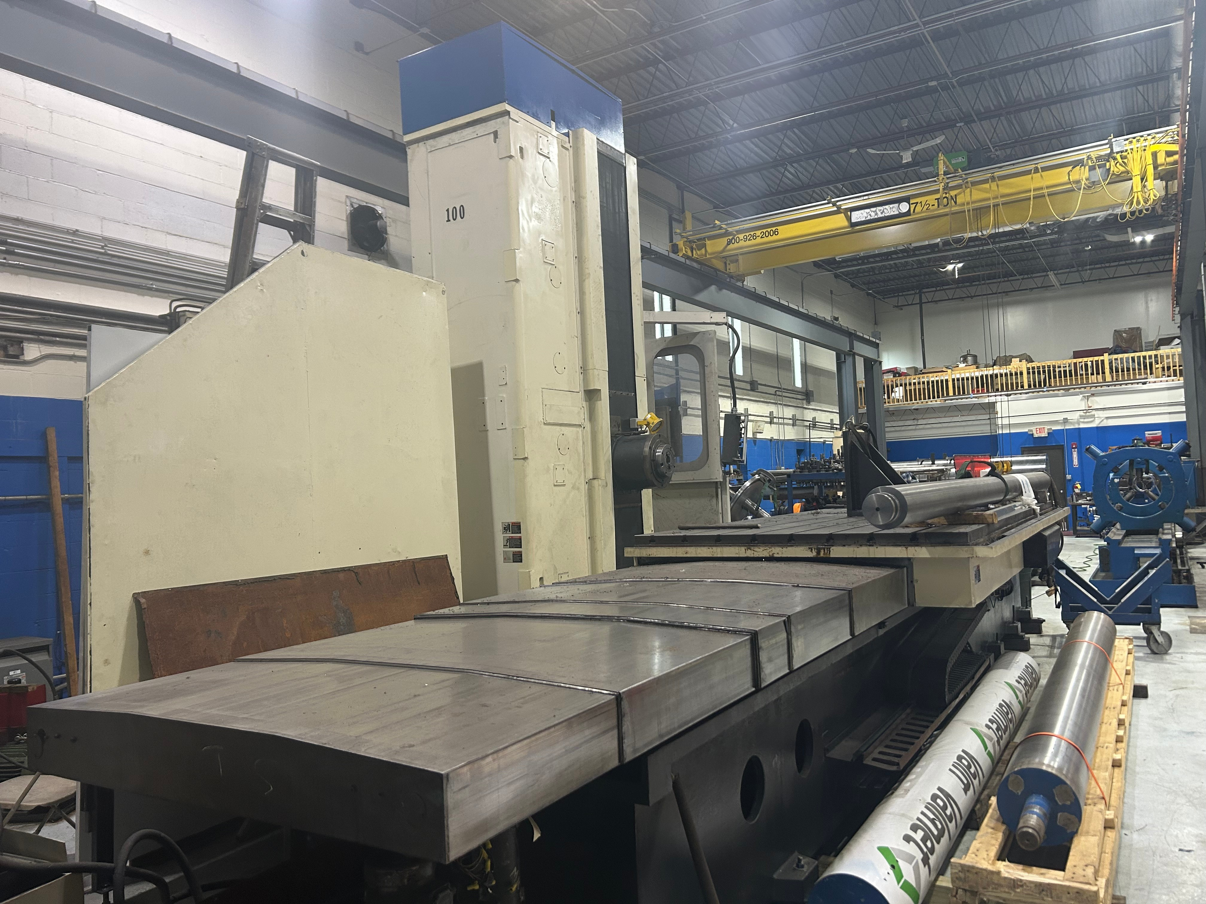 Heavy machining of large metal components for paper converting equipment
